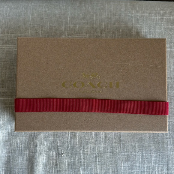 Christmas Red Coach wristlet with Charms- Holiday edition - Picture 1 of 5